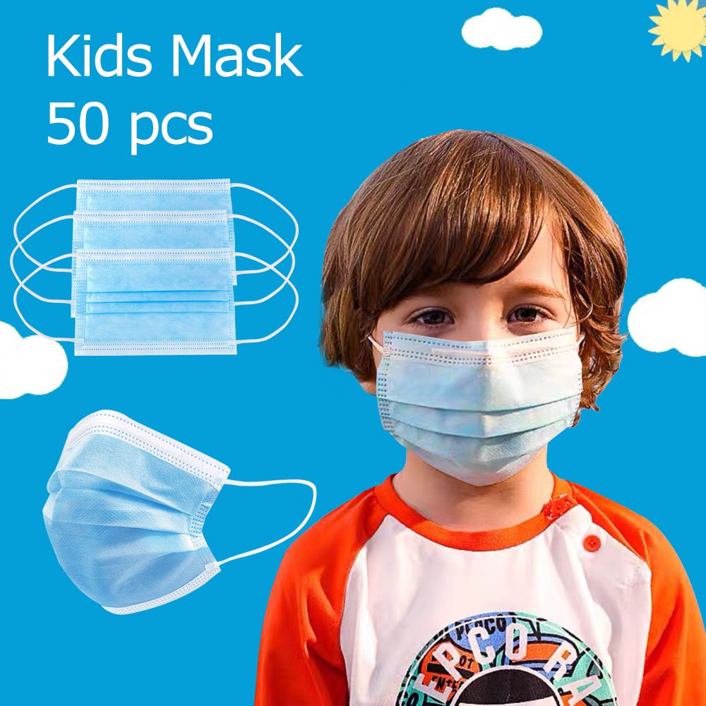 Chunlam - Kids Mask, 3-Ply Disposable Efficient Children Face Mask (Non-Medical)