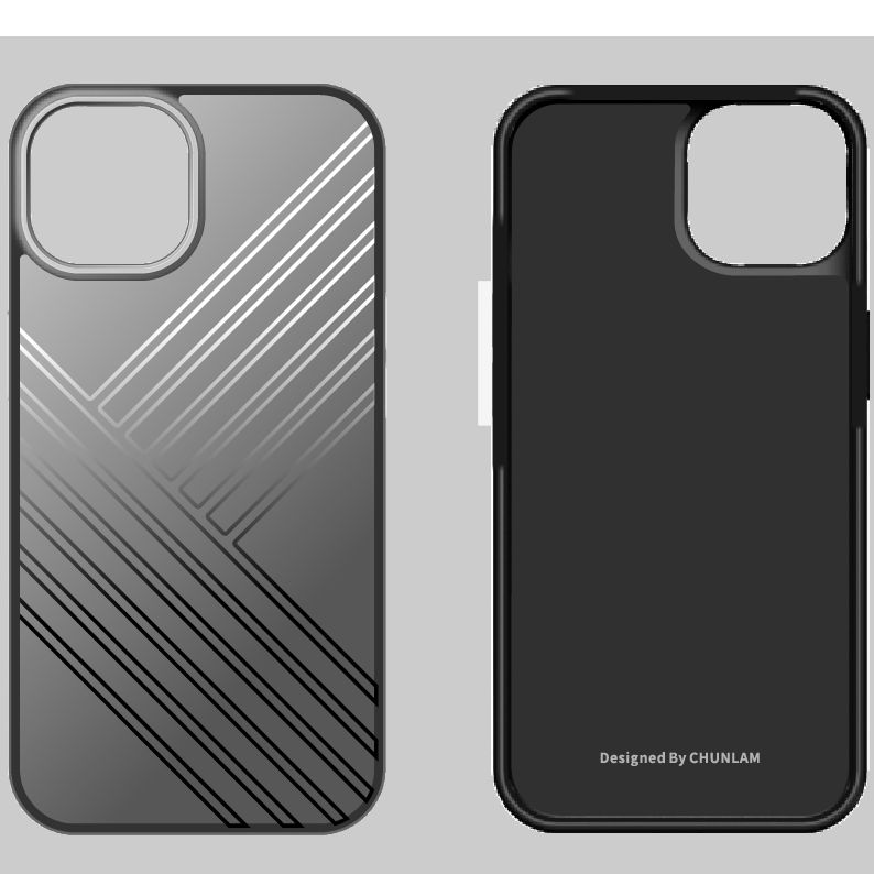 Iridescent Case in PC+TPU Combines Aluminum