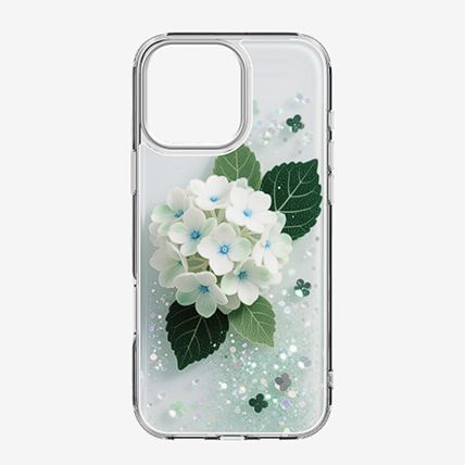 Quick-sand phone case with printing