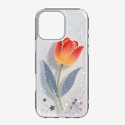 Quick-sand phone case with printing