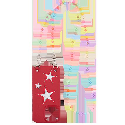 Crossbody leather phone case