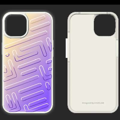 Iridescent Case in PC+TPU Combines Aluminum