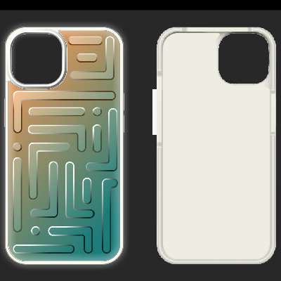 Iridescent Case in PC+TPU Combines Aluminum