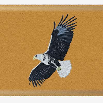 Embroidery Leather MacBook Sleeve