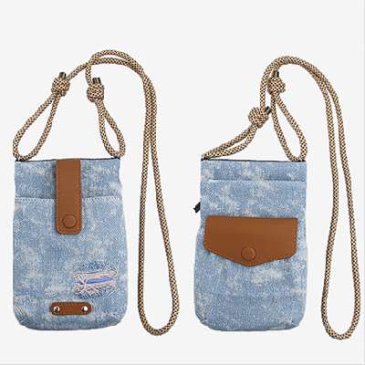 Denim Crossbody Organizer